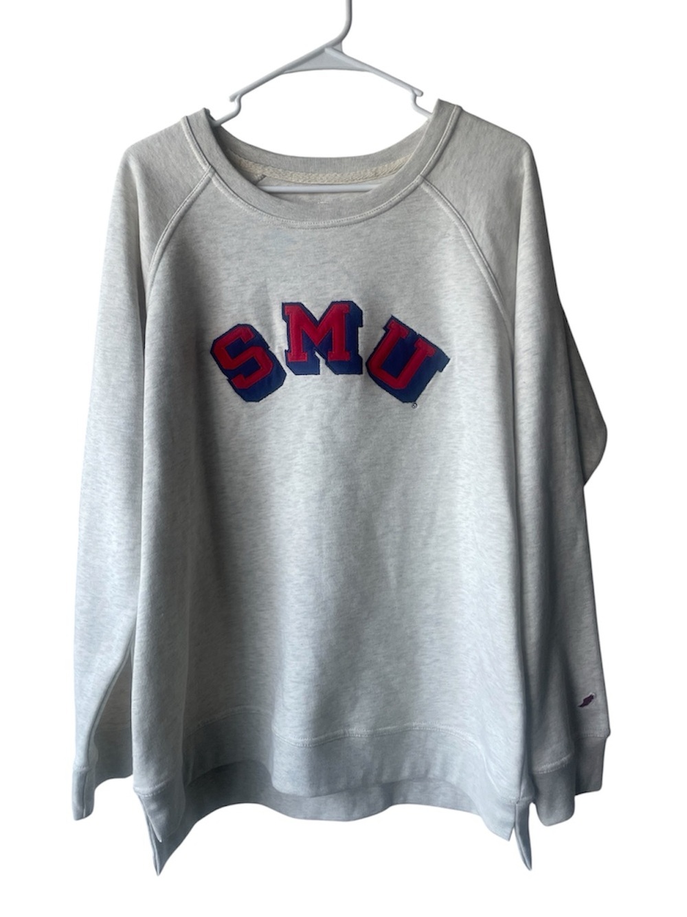 League SMU sweatshirt Gray & Red Size Large